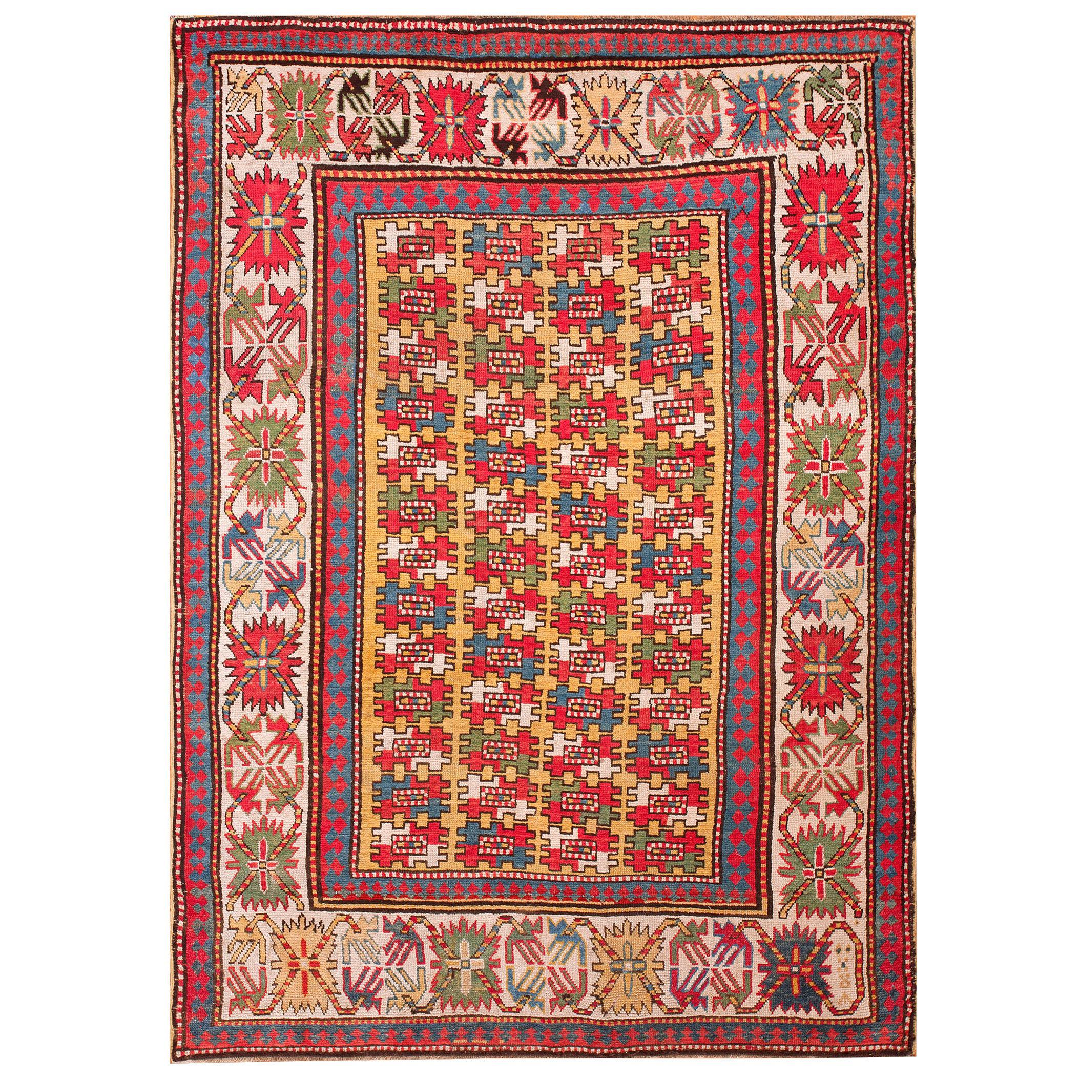 19th Century Caucasian Kazak Carpet ( 4'10" x 7' - 147 x 213 )