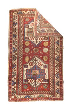 Tappeto caucasico antico Kazak 4'3" x 7'0"