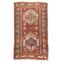 Antique Caucasian Kazak Rug 4’3" x 7’0"