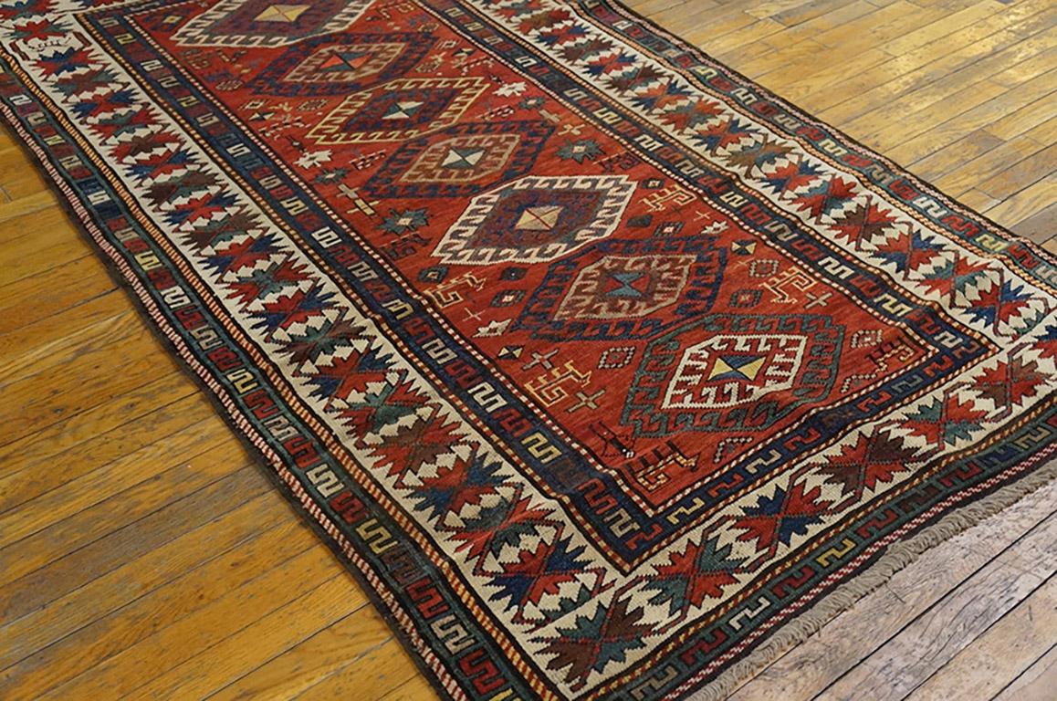 Antique Caucasian - Kazak rug. Measures: 4'3