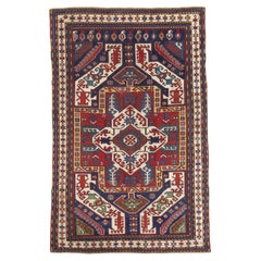 Antique Caucasian Kazak Rug 4’4" x 6'10"