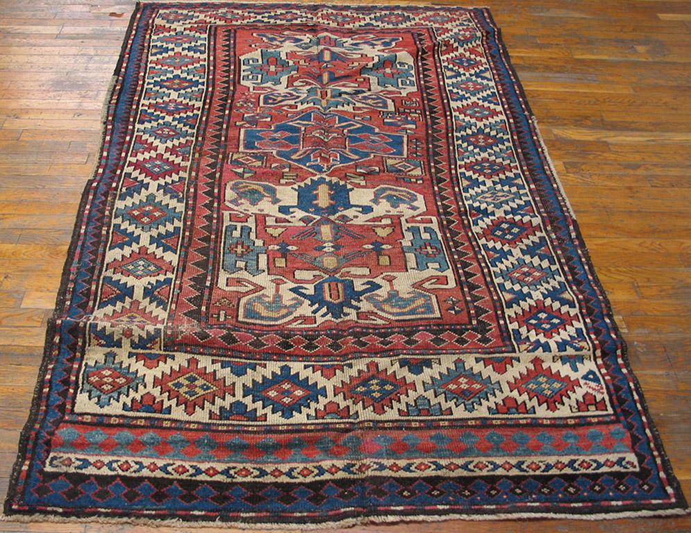 Antique Caucasian - Kazak rug 4'7