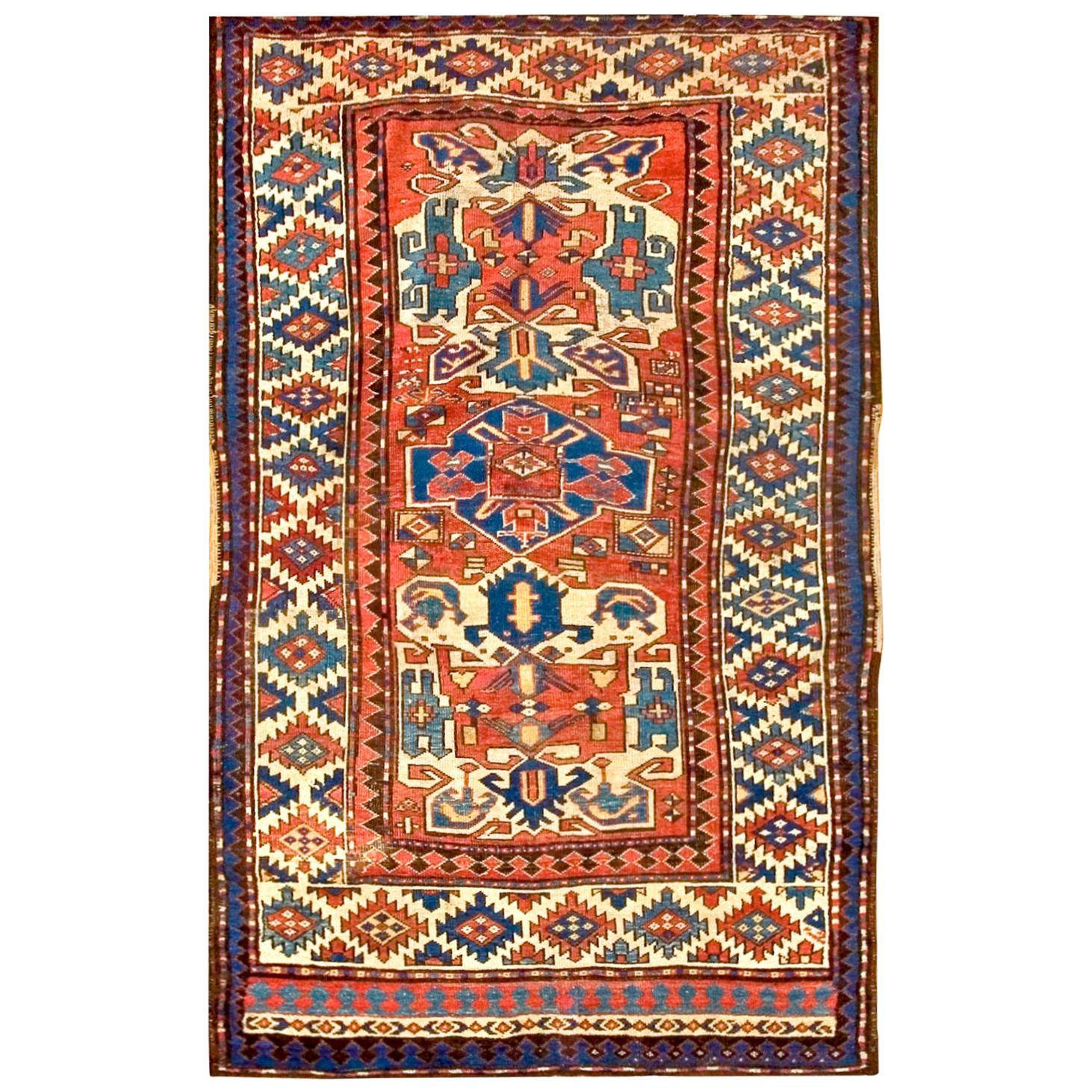 Antique Caucasian, Kazak Rug For Sale