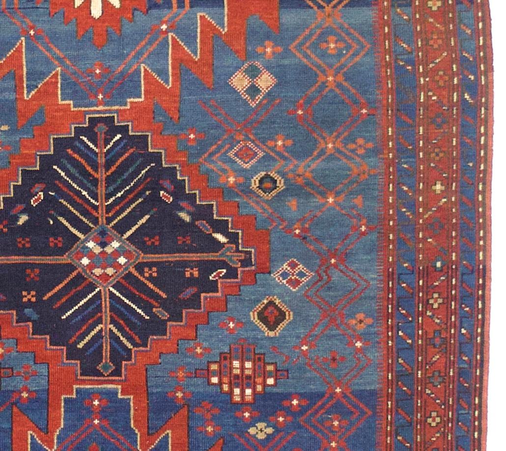 Alfombra Kazak Caucásica Antigua 4'9