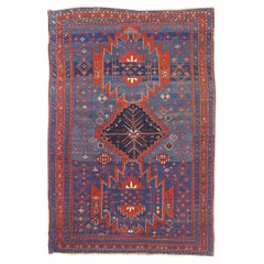 Antique Caucasian Kazak Rug 4'9" x 7’2"
