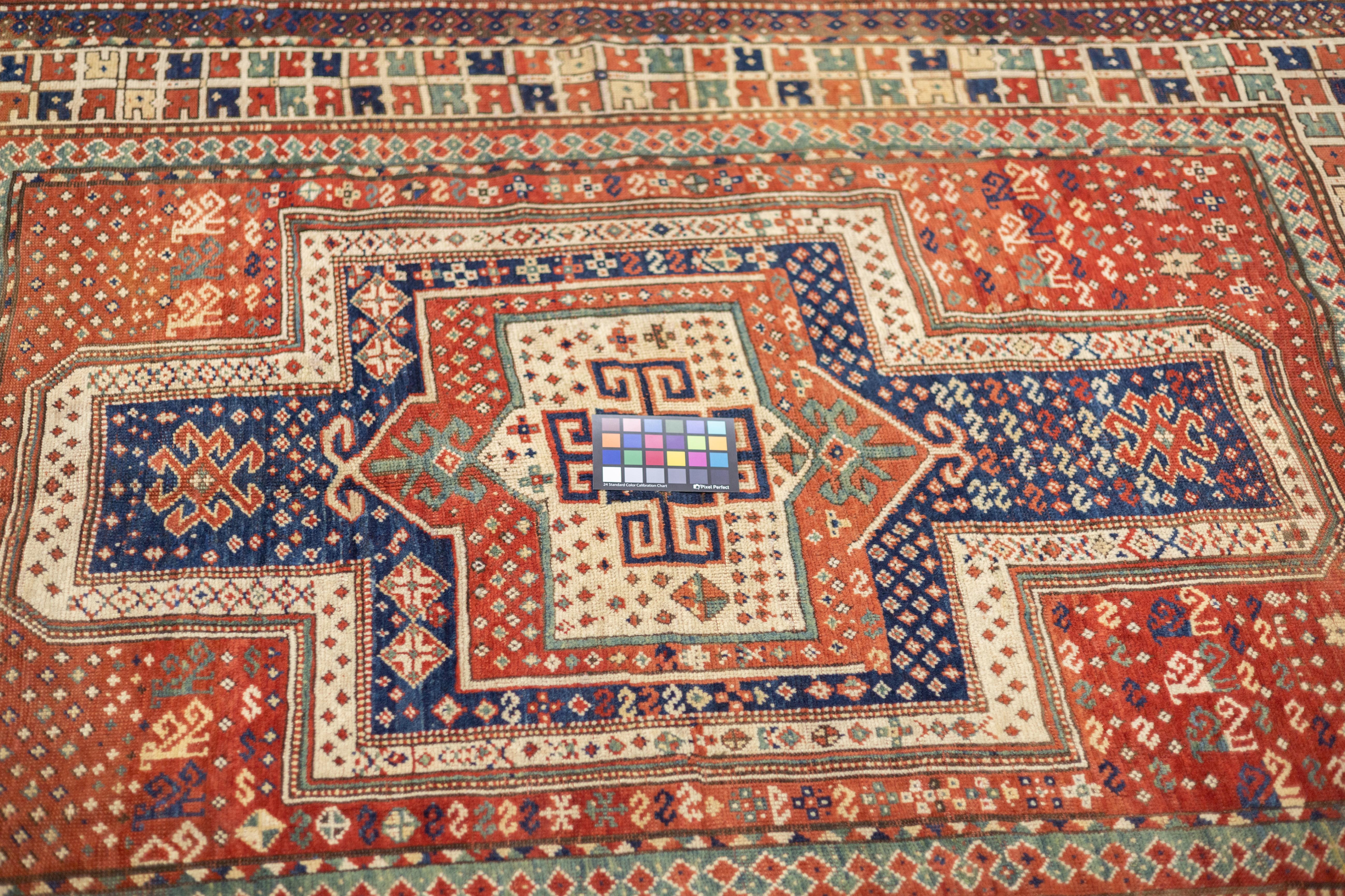 Antique Caucasian Kazak Rug 5'1'' x 6'10'' For Sale 2