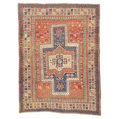 Antique Caucasian Kazak Rug 5'1'' x 6'10''