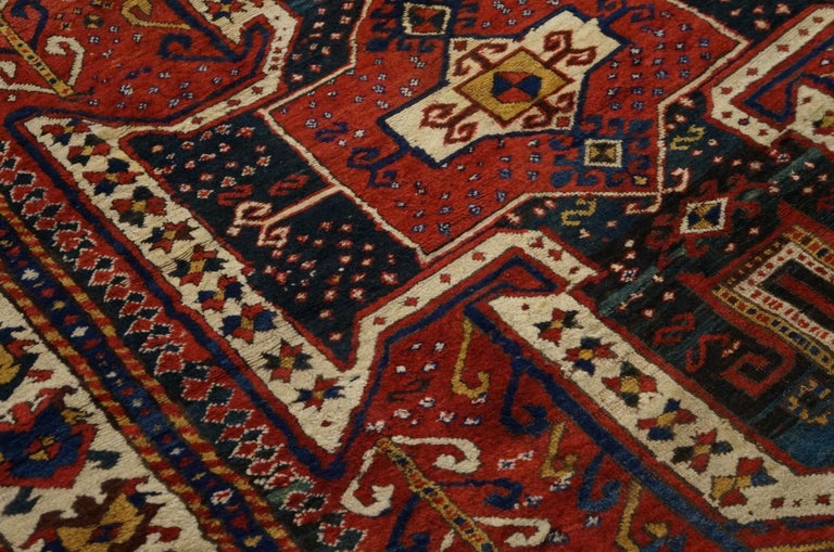Antique Caucasian, Kazak Rug For Sale 2