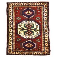 Antique Caucasian Kazak Rug 5’5" x 6’10”
