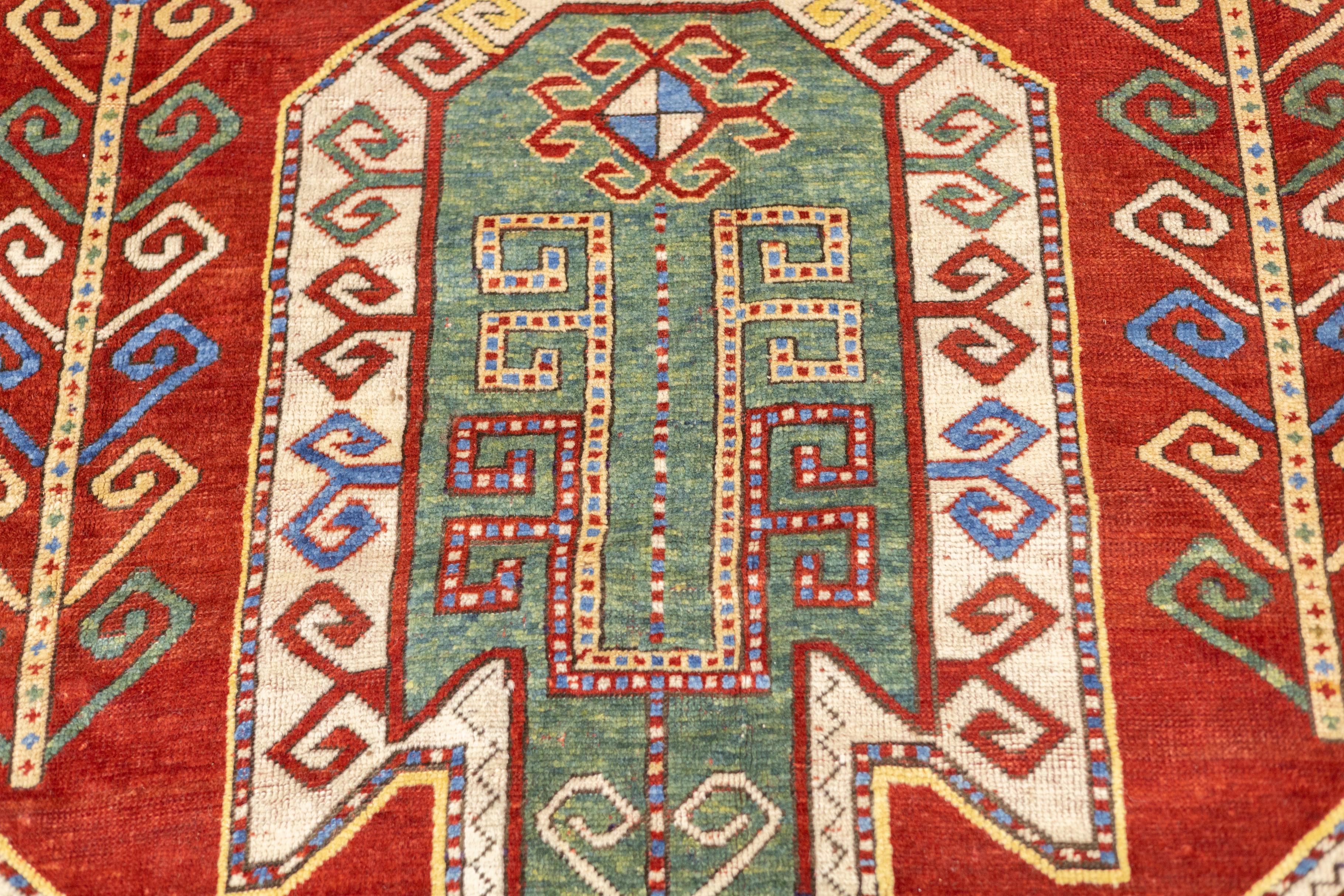 Alfombra Kazak Caucásica Antigua 5'8