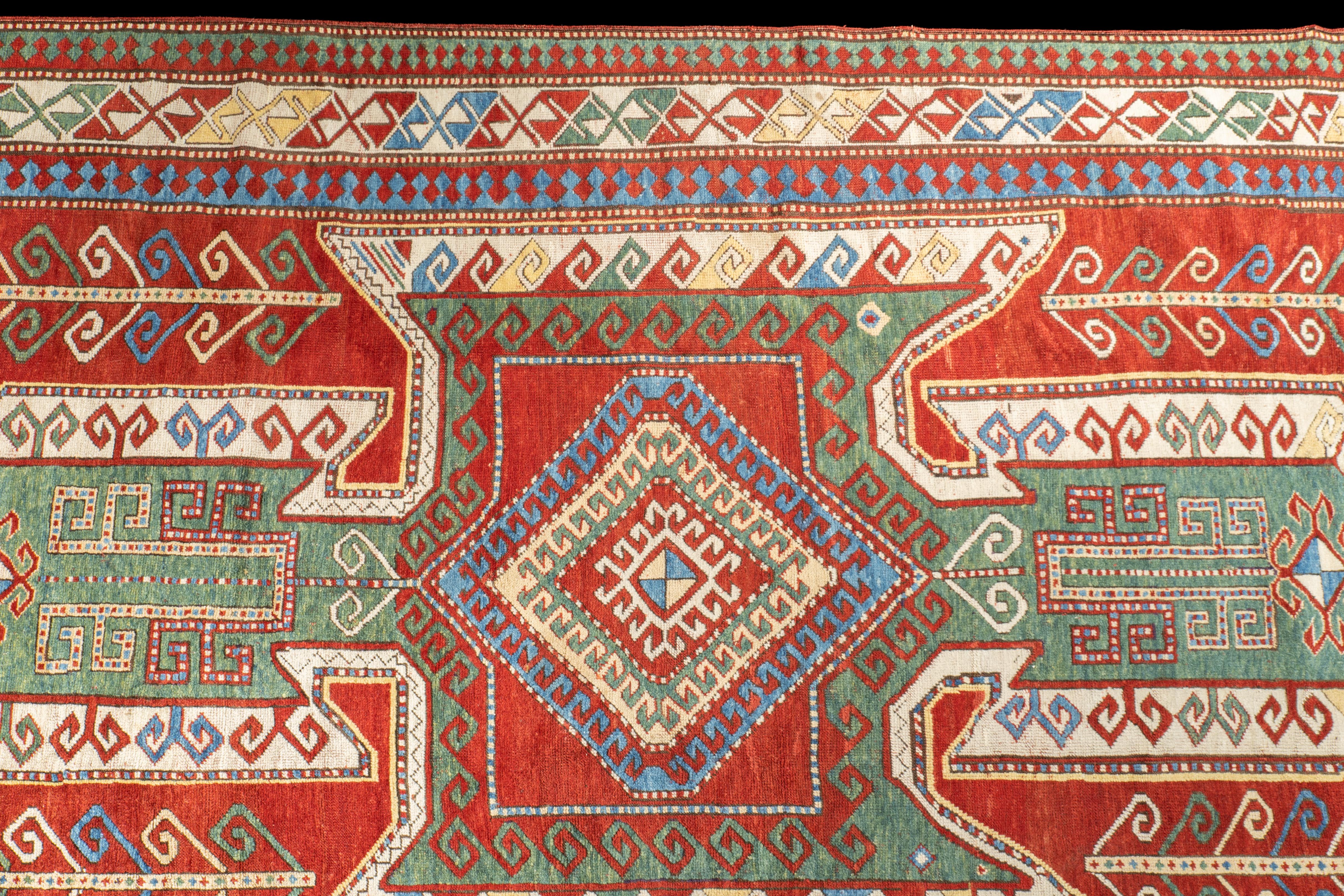 Alfombra Kazak Caucásica Antigua 5'8