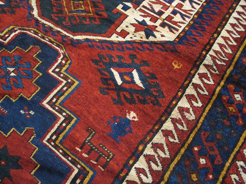 19th Century Caucasian Kazak Lori Pambak Carpet ( 6' x 11' - 183 x 335 ) In Good Condition For Sale In New York, NY