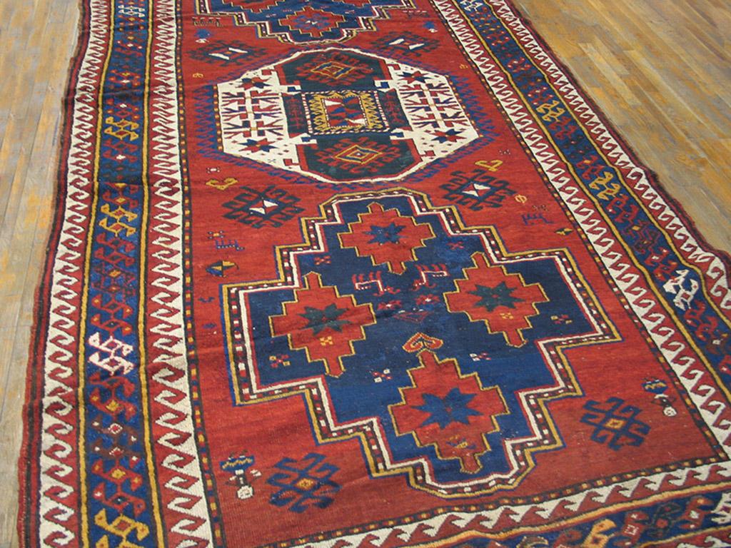 Wool 19th Century Caucasian Kazak Lori Pambak Carpet ( 6' x 11' - 183 x 335 ) For Sale