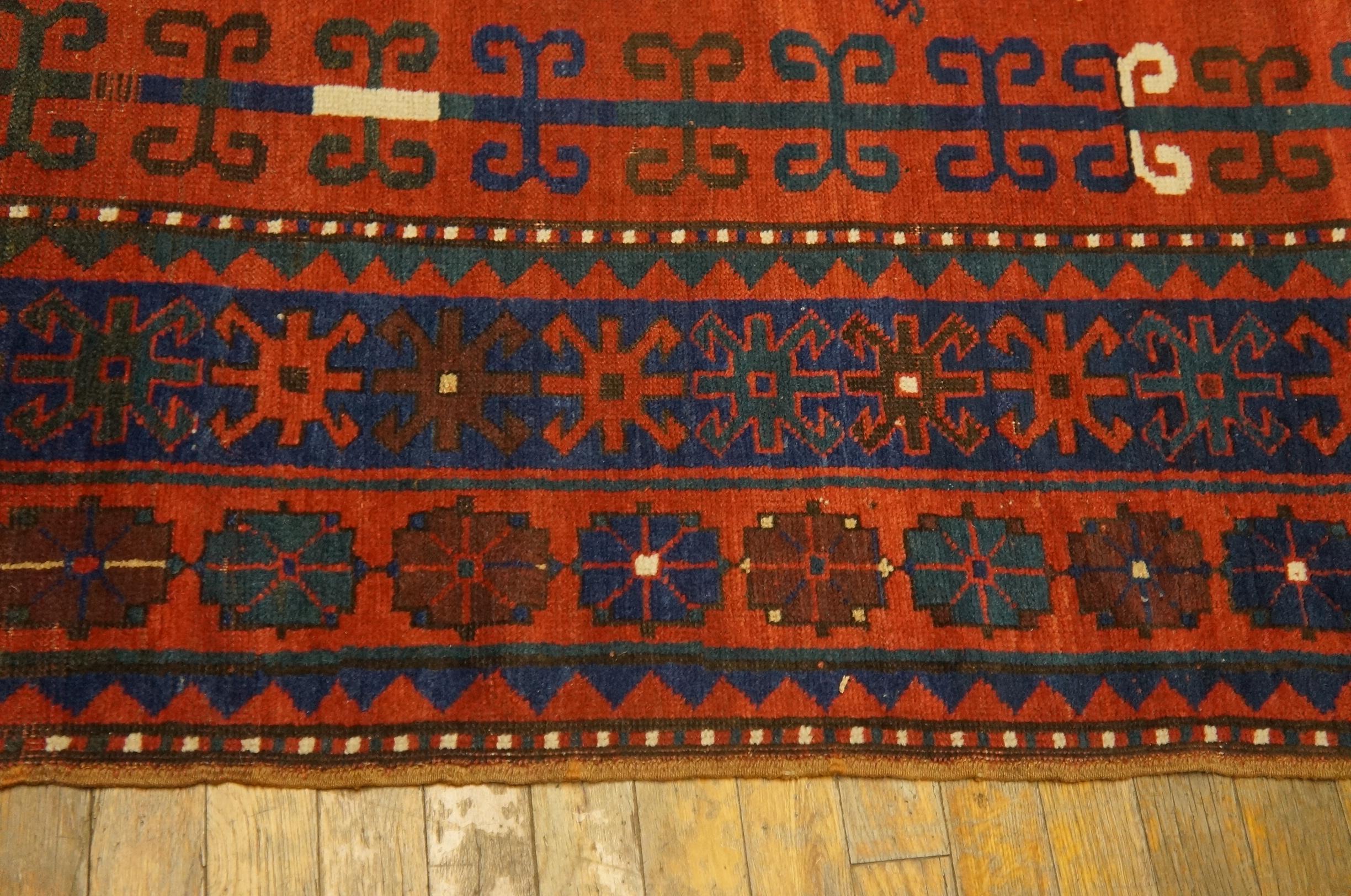 Early 20th Century Caucasian Kazak Carpet ( 6' x 7' - 183 x 213 ) For Sale 1