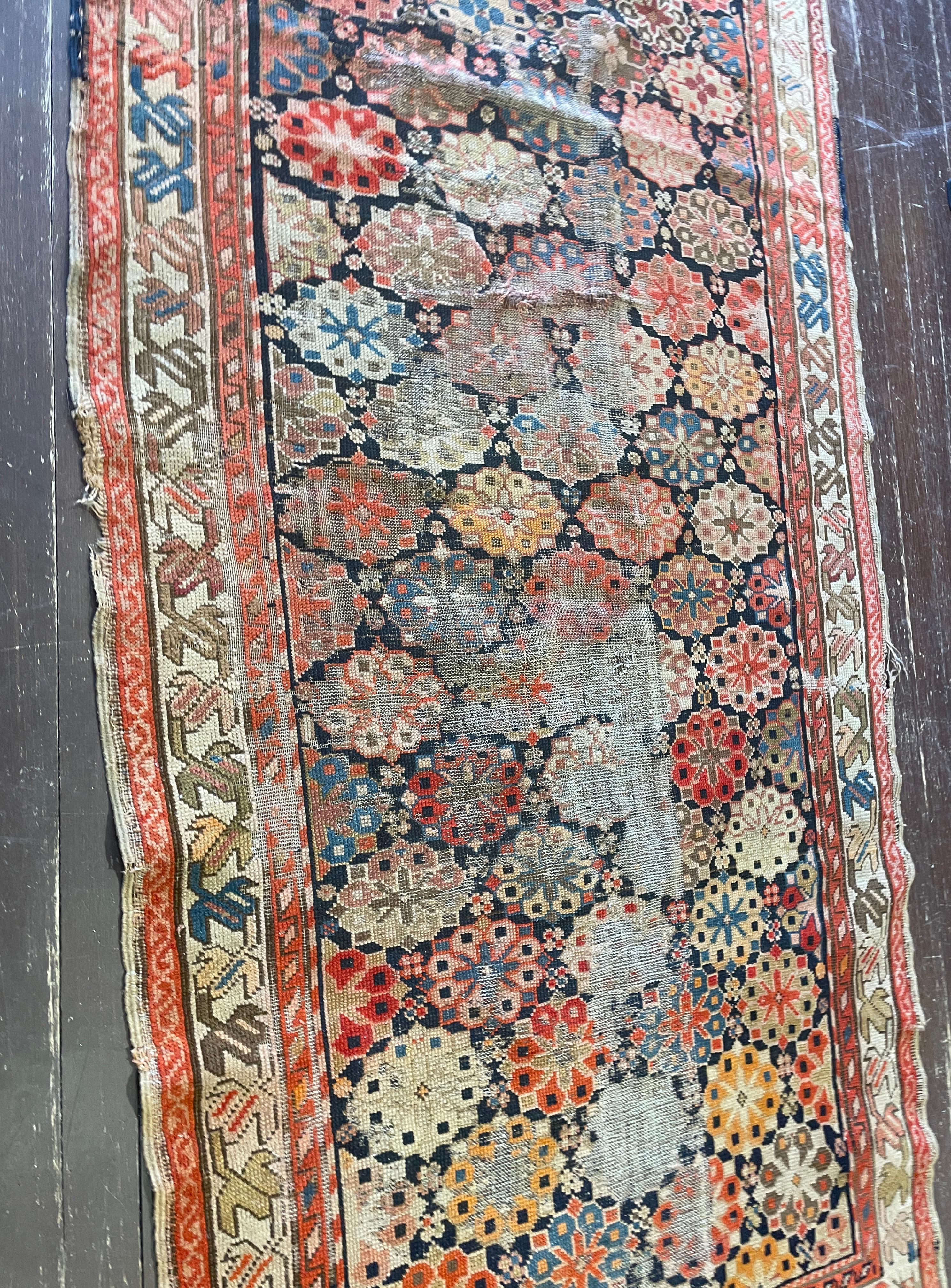 Caucasico Antico tappeto kazako caucasico, AS IS c-1880