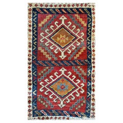 Antico tappeto kazako caucasico, AS IS c-1880