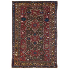 Antique tapis caucasien Kazak, circa 1880