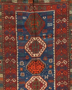 Antique Caucasian Kazak Rug, circa 1900