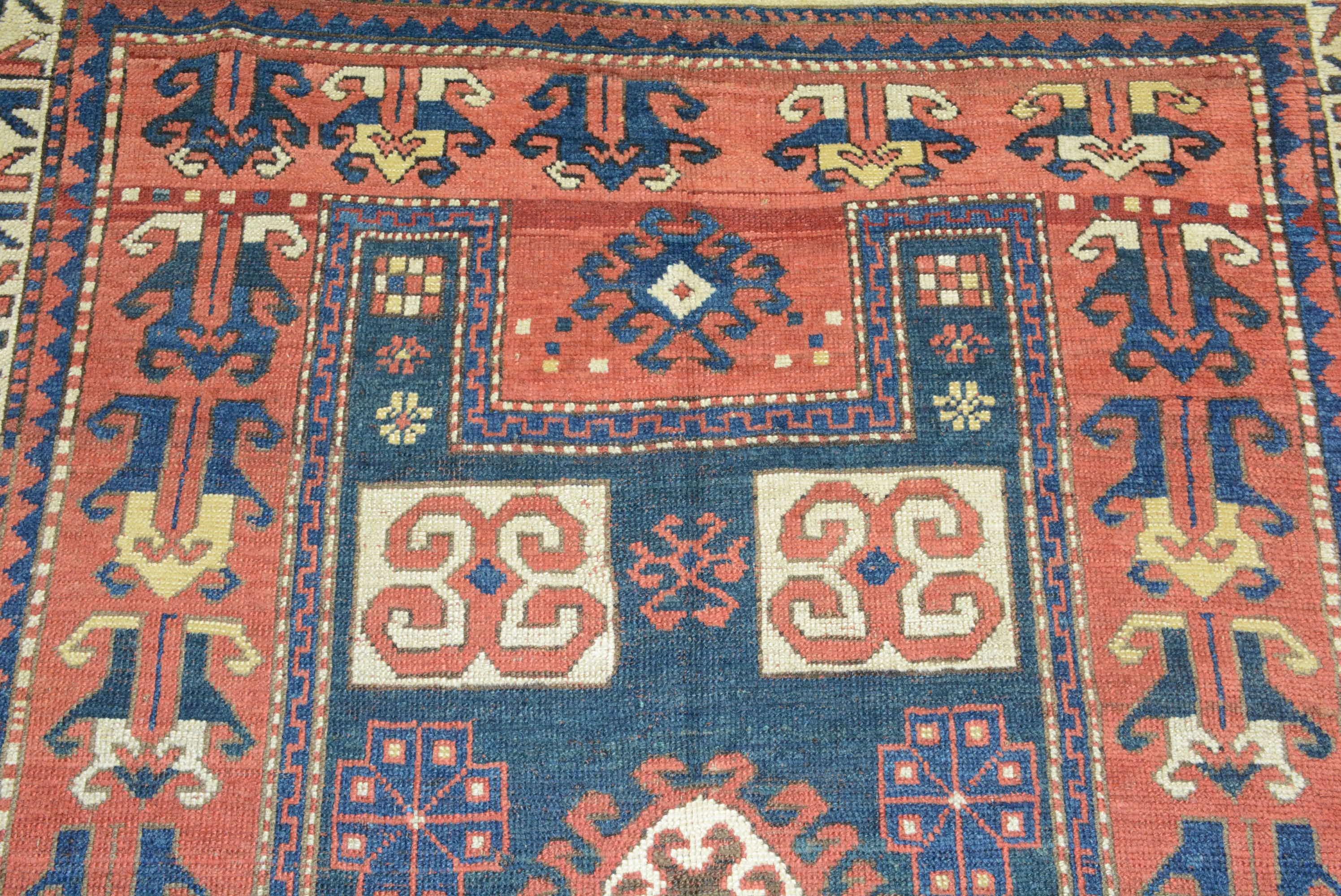 Antiker kaukasischer Kazak-Teppich (Armenisch) im Angebot
