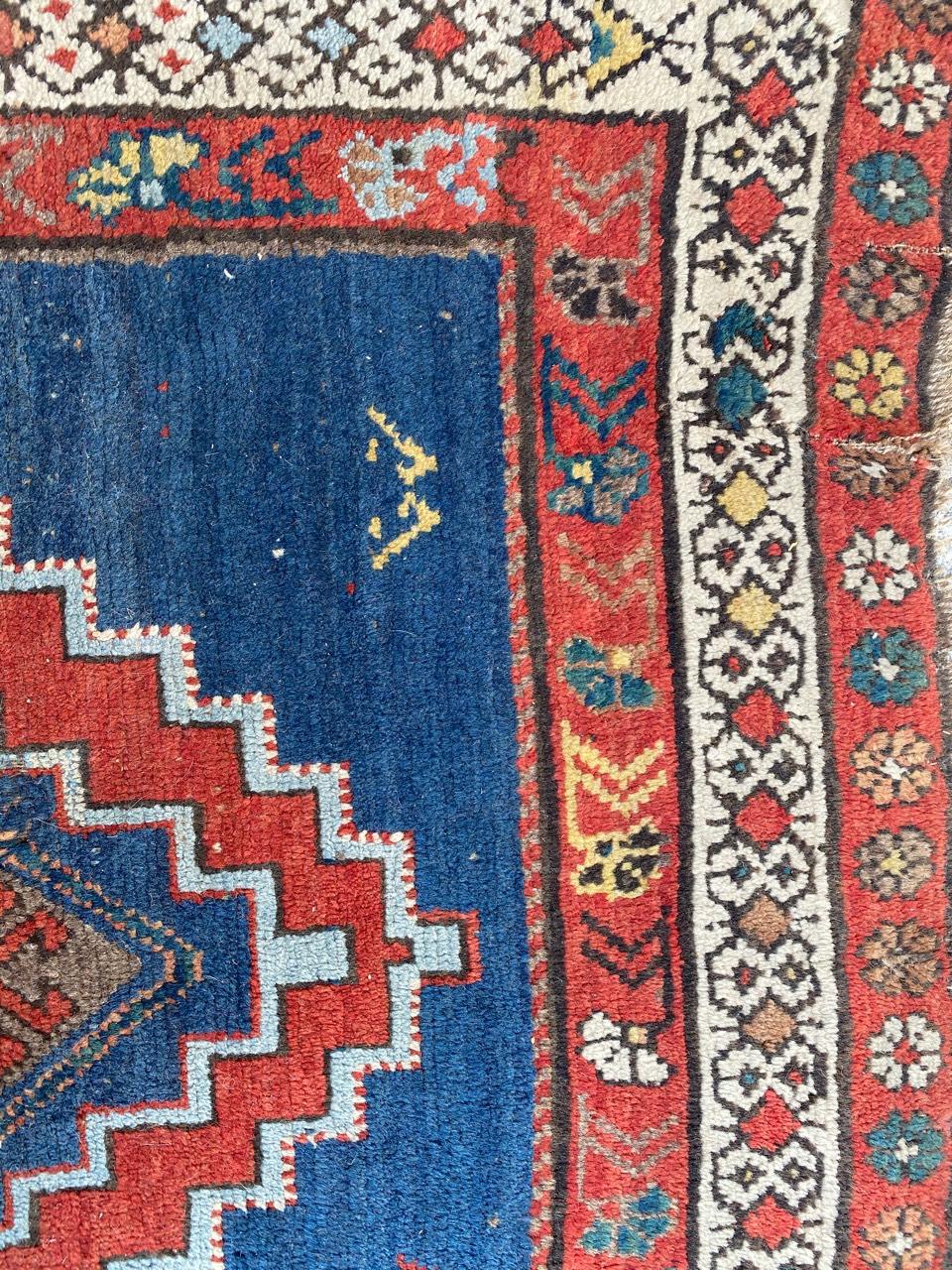 Antique Caucasian Kazak Rug In Fair Condition In Saint Ouen, FR