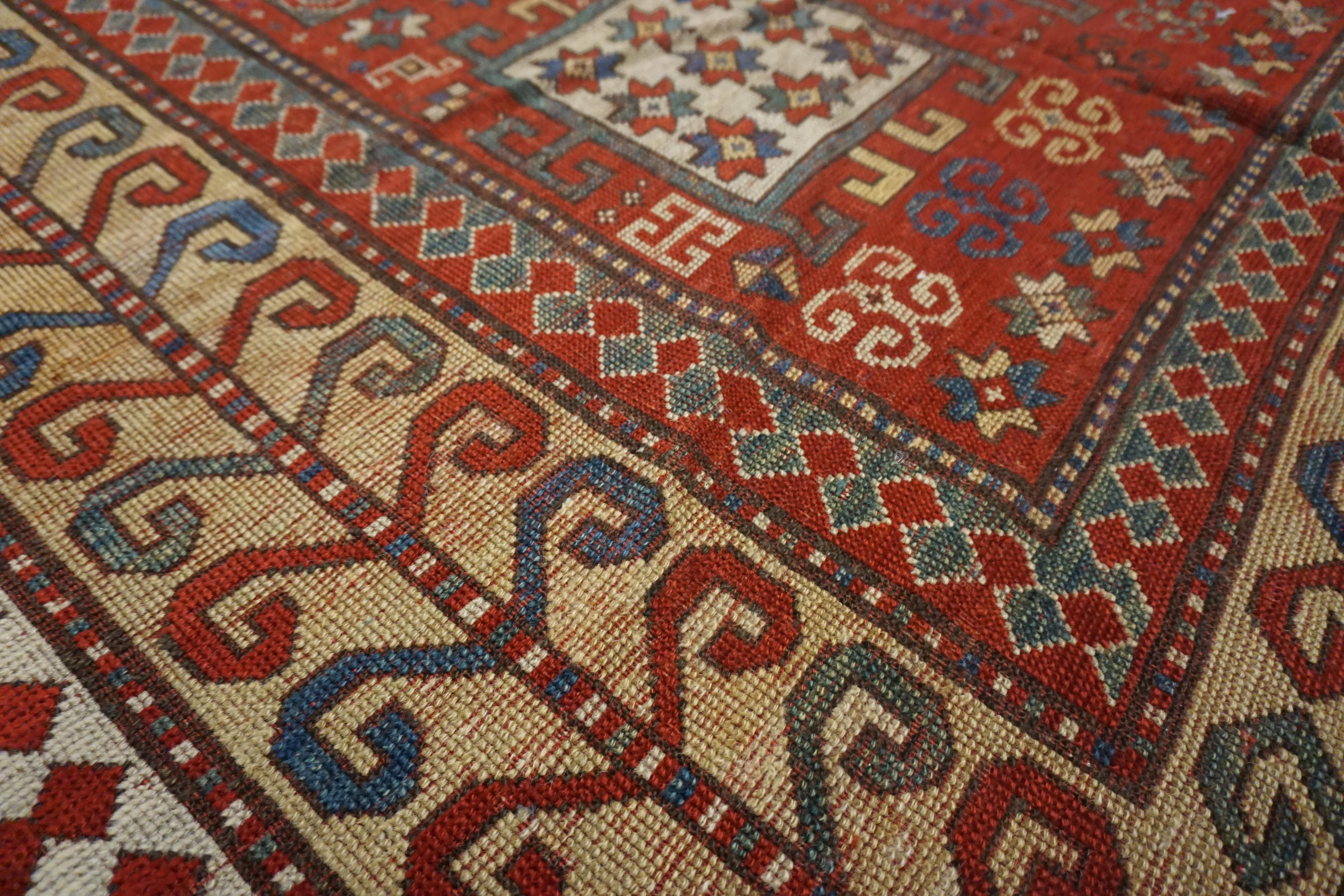 19th Century Caucasian Karachopf Kazak Carpet ( 5' x 9'9