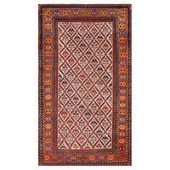 Late 19th Century Caucasian Kazak Carpet ( 4'8" X 8' - 142 x 244 )