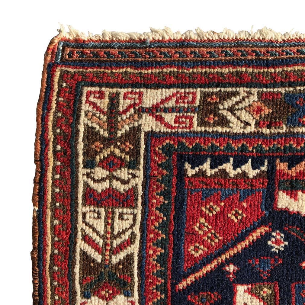 Antique Caucasian Kazak Rug, Russian Empire ‘1721-1917’ In Good Condition For Sale In New York, NY