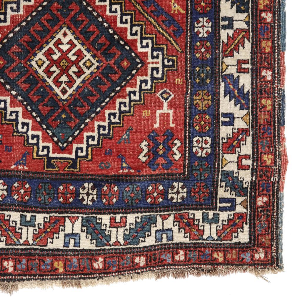 19th Century Antique Caucasian Kazak Rug, Russian Empire ‘1721-1917’ For Sale