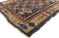 The Tribal Codex: An Antique Caucasian Kazak Masterpiece of Symbolic Power
