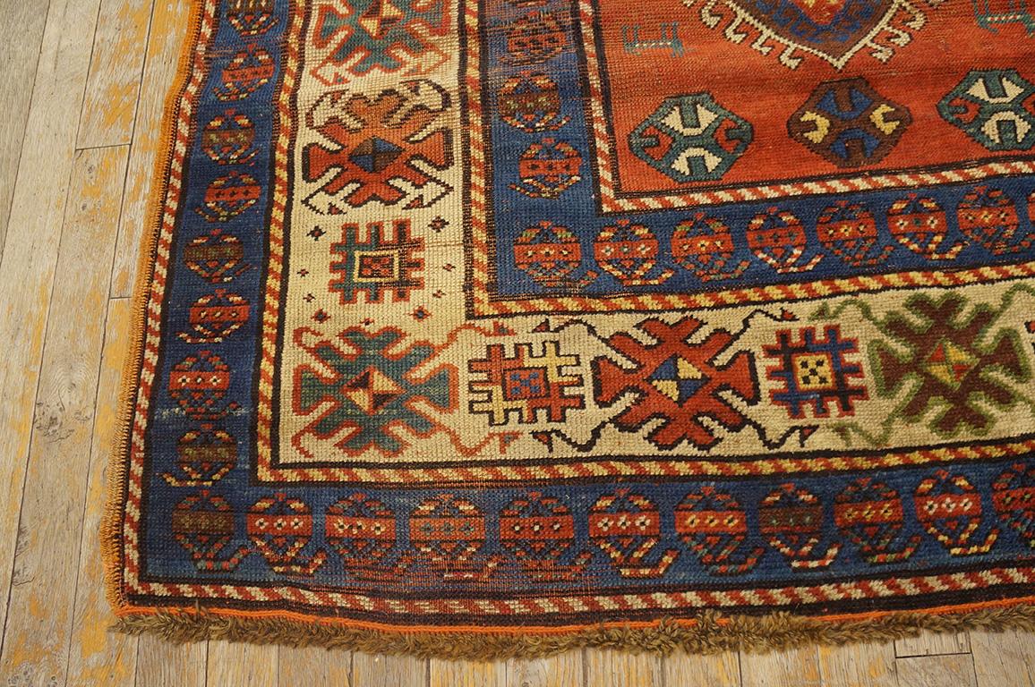 Hand-Knotted Antique Caucasian, Kazak Rug For Sale
