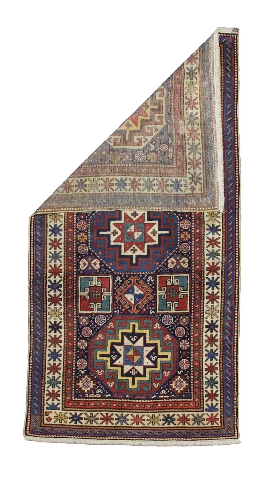 Antiguo Kazak Ruz Caucásico 3'3