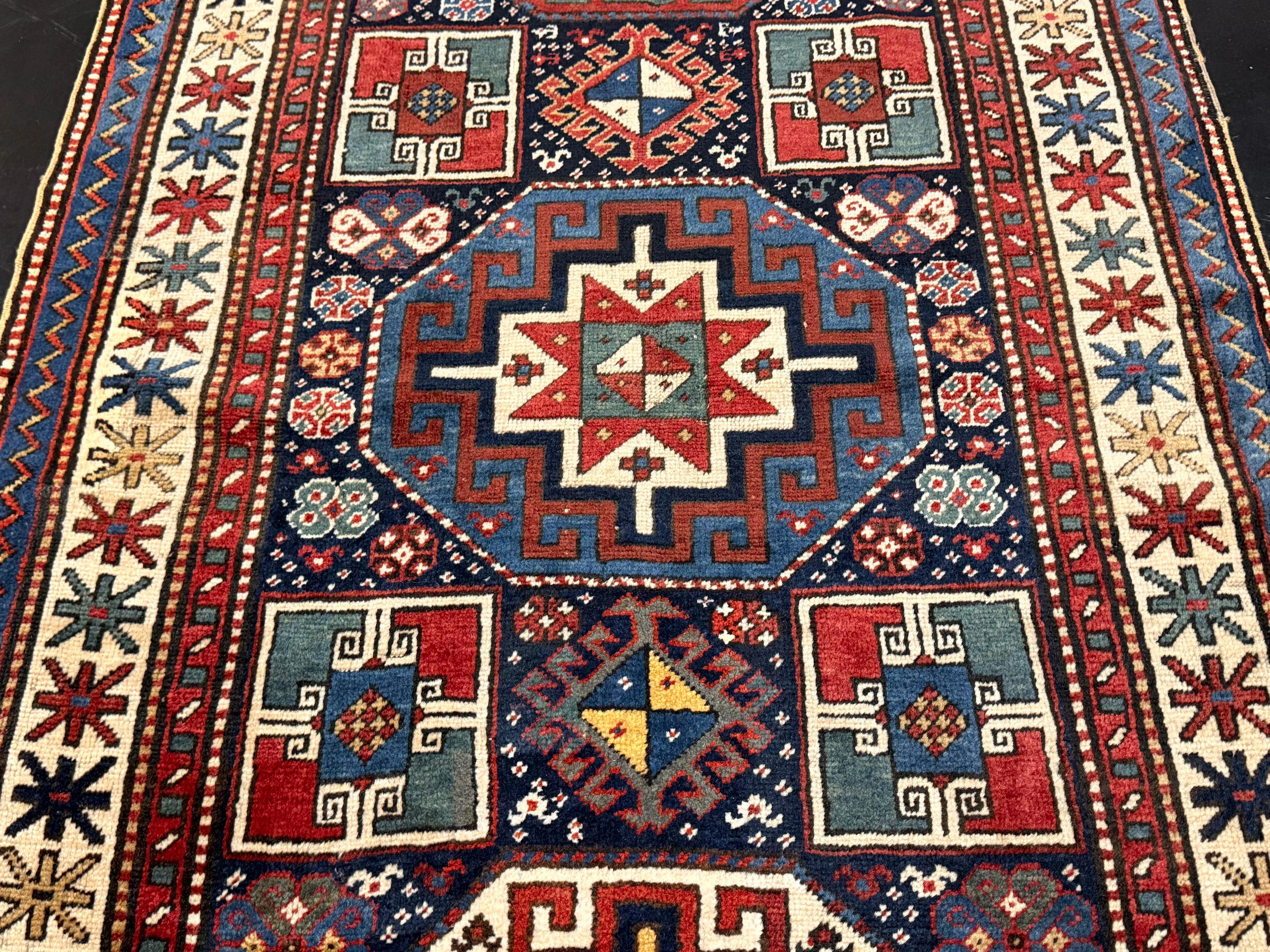 Antiguo Kazak Ruz Caucásico 3'3