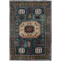 Antiker kaukasischer Kazak-Stammes-Teppich