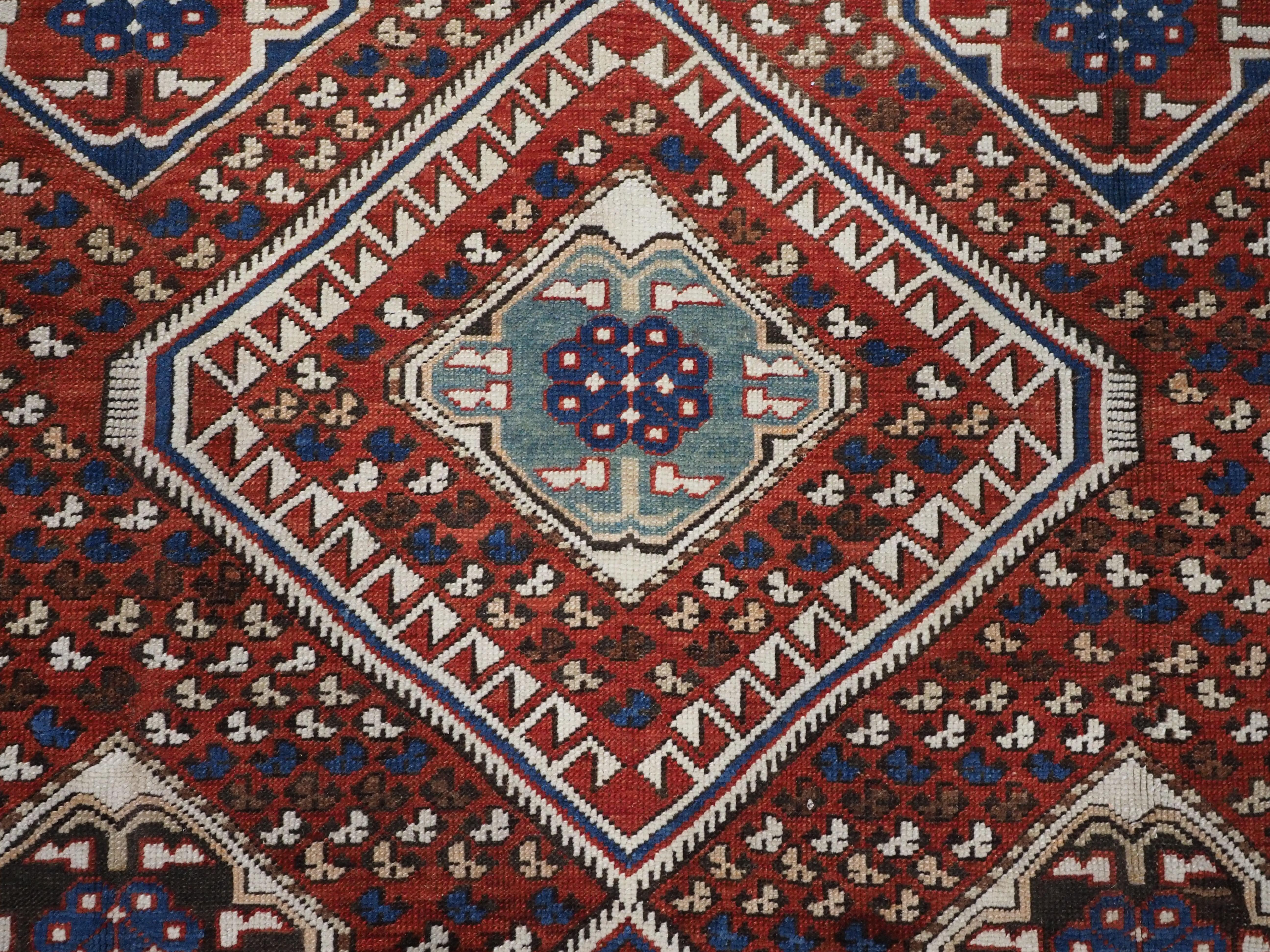 Antique Caucasian Khila rug,  Baku region of the Eastern Caucasus.  Circa 1890. For Sale 4
