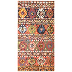 Antique Caucasian Kuba Kilim  6' x 11'4" - 182 x 345 cm