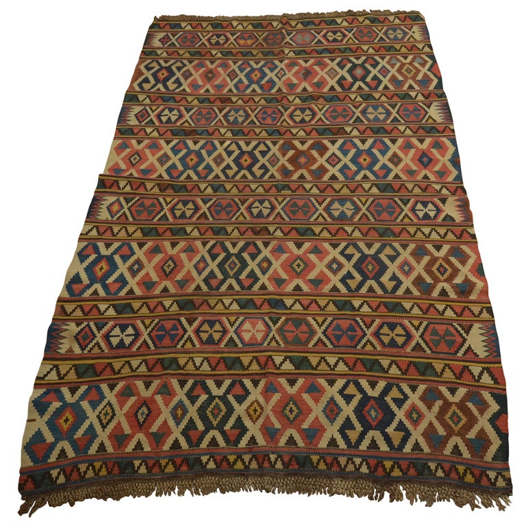 Antique Caucasian Kilim For Sale at 1stDibs