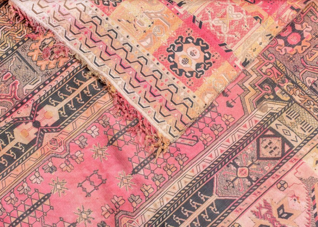 20th Century Antique Caucasian Kilim Geometric Carpet For Sale