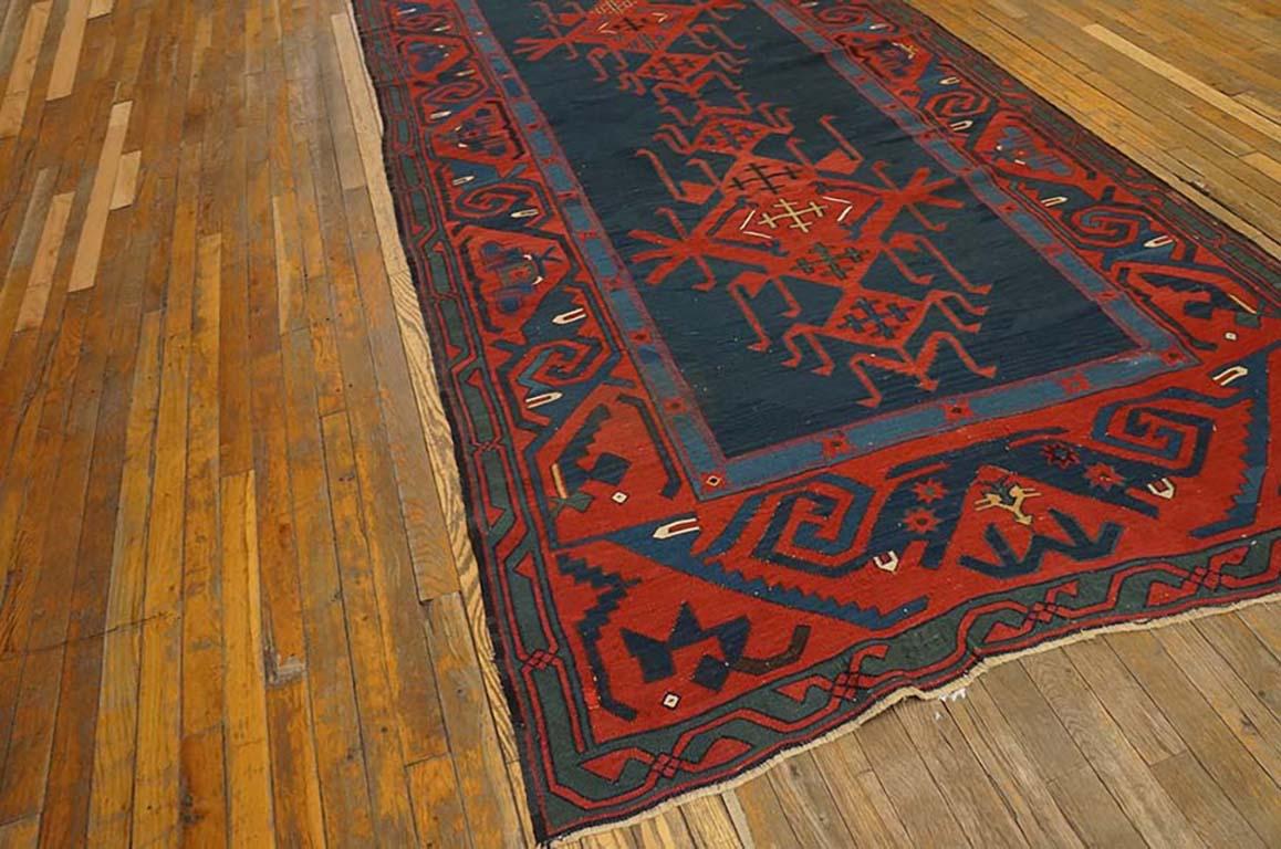 Antiker kaukasischer, persischer Kelim-Teppich (Kaukasisch) im Angebot