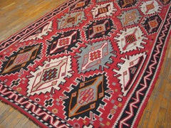 Antique Caucasian Kilim Rug 6' 0" x 11' 8"