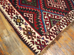 Antique Caucasian Kilim 6' 3" x 10' 6"