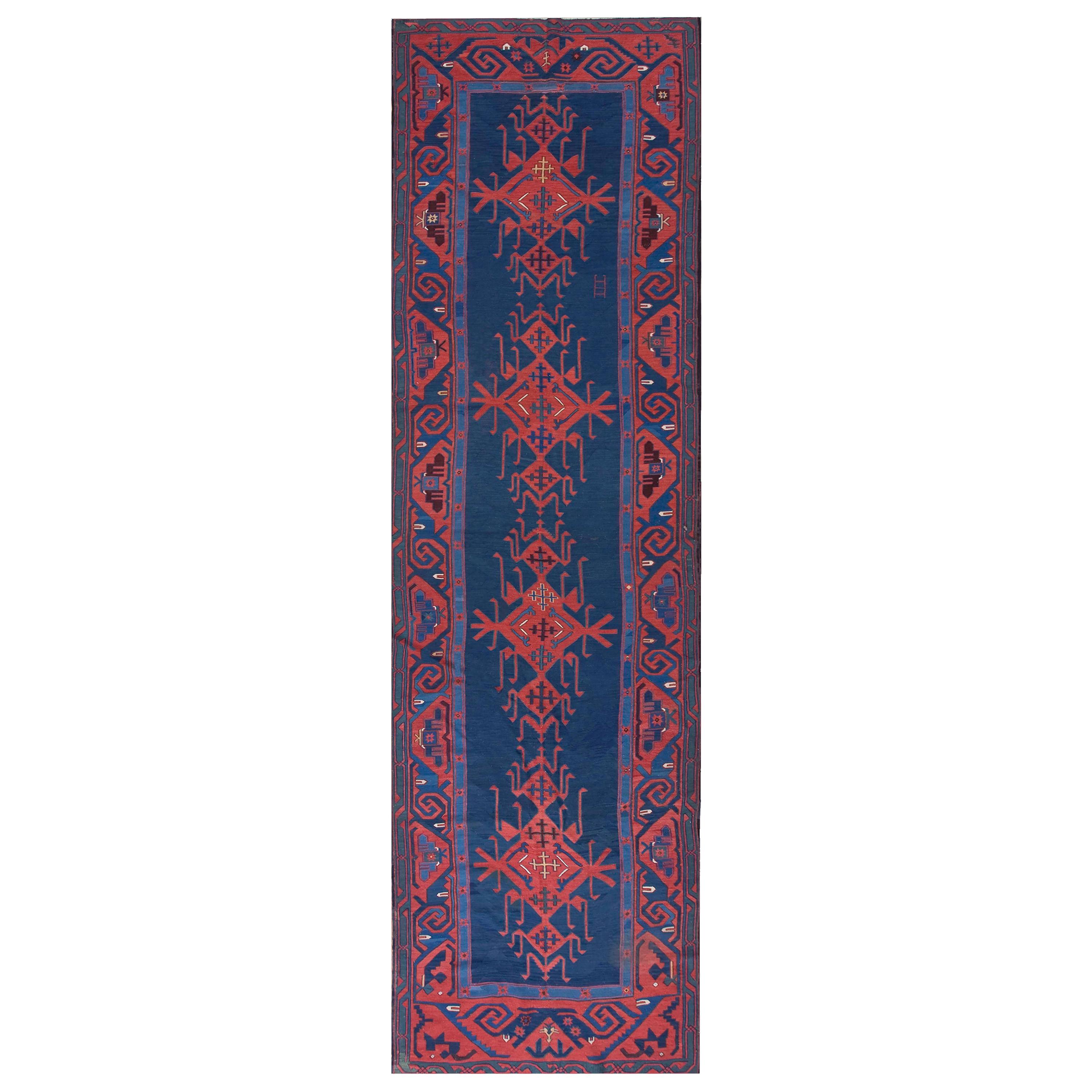 Antiker kaukasischer, persischer Kelim-Teppich