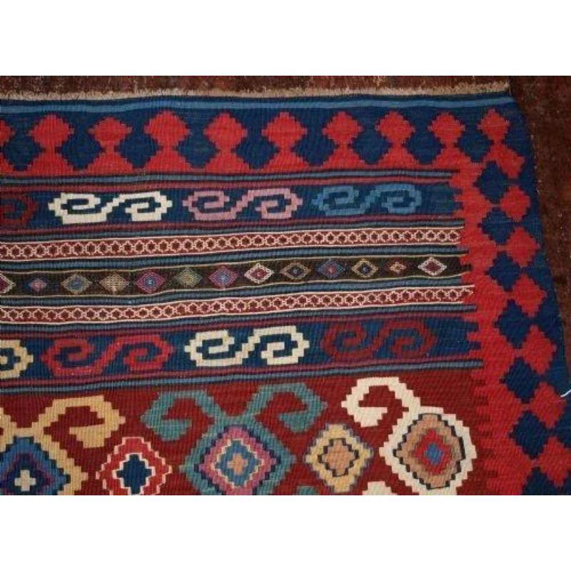 Antique Caucasian Kuba Region Kilim, circa 1900/20 In Excellent Condition For Sale In Moreton-In-Marsh, GB