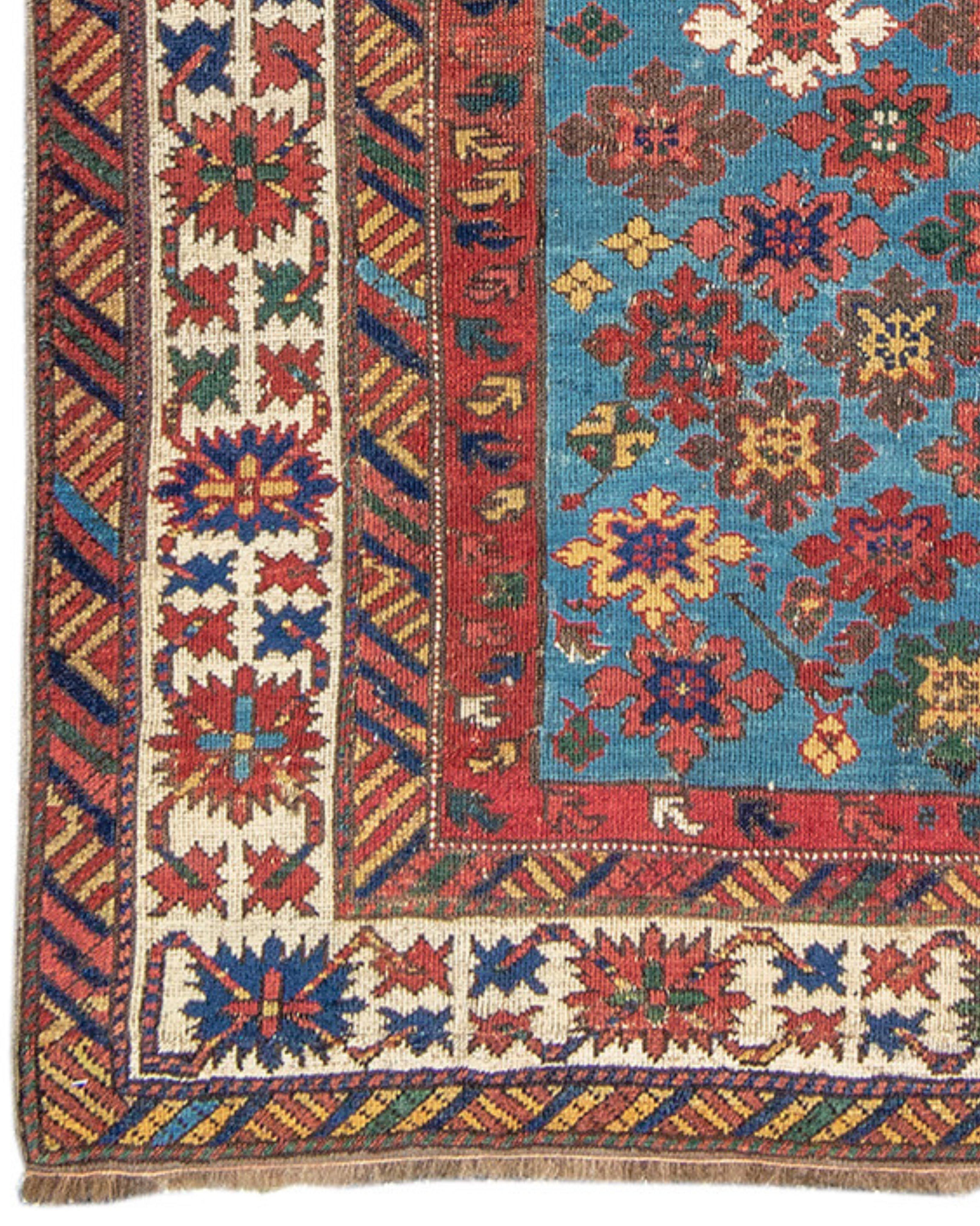 Antique Caucasian Kuba Rug, 19th Century In Excellent Condition For Sale In San Francisco, CA