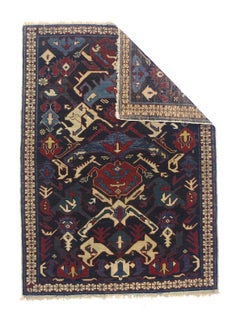Antique Caucasian Kuba Rug 2'10" x 3’10”