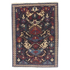 Antiker kaukasischer Kuba-Teppich 2'10" x 3'10