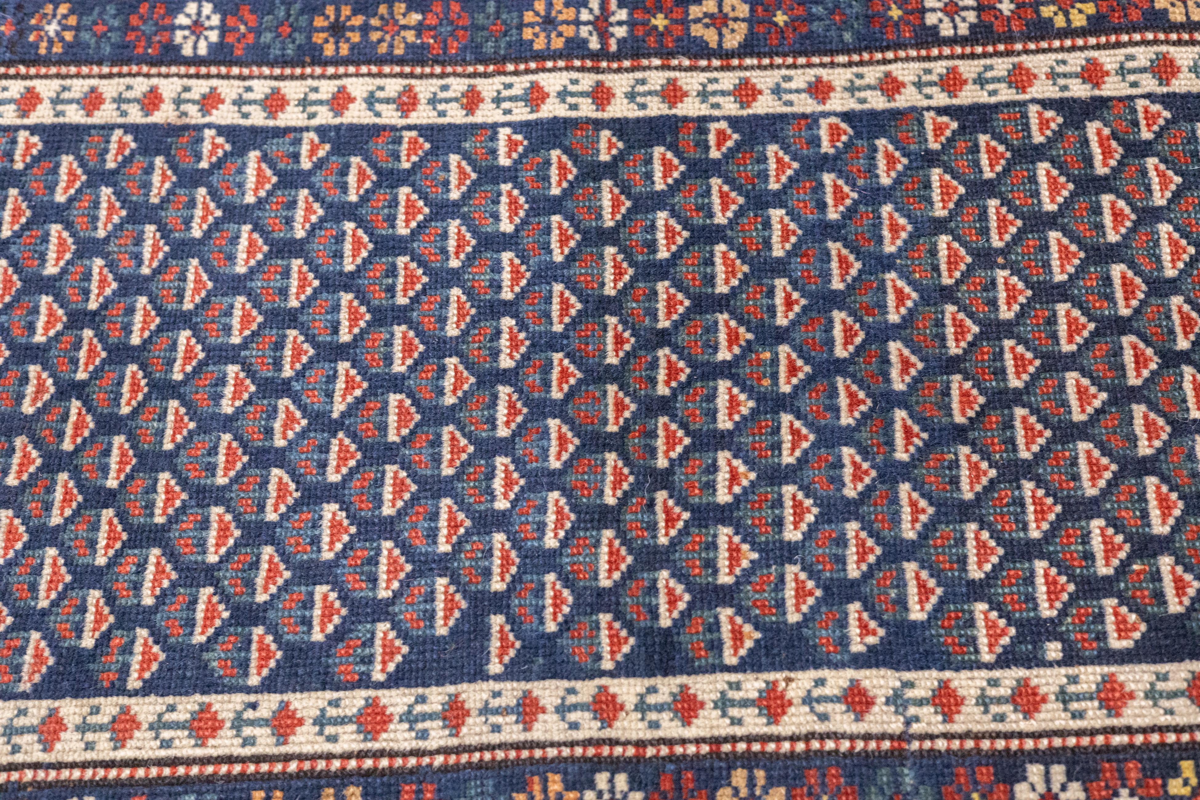 XIXe siècle Tapis ancien caucasien Kuba 2'9
