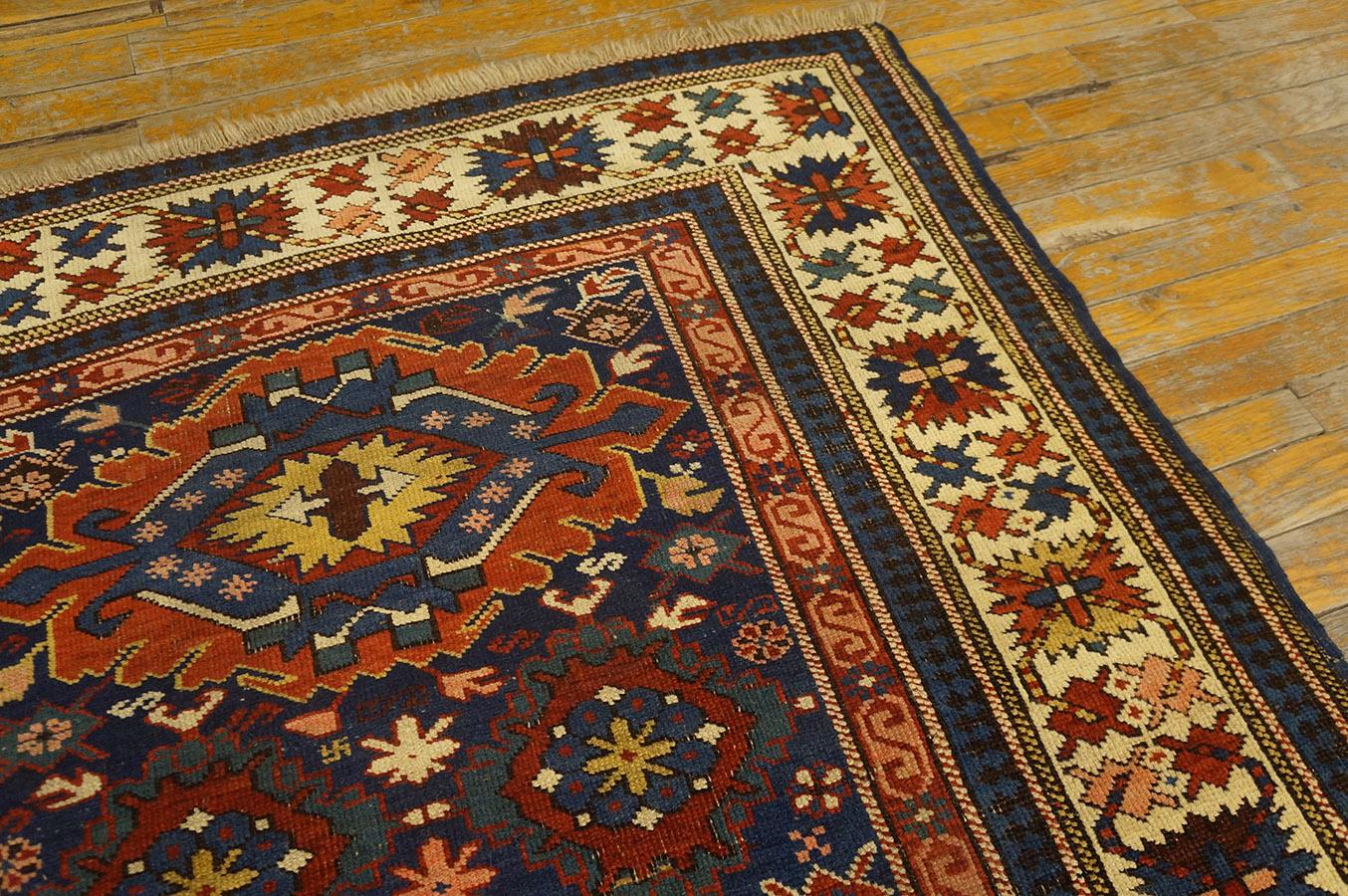 Early 20th Century 19th Century Caucasian Kuba Carpet ( 3'9