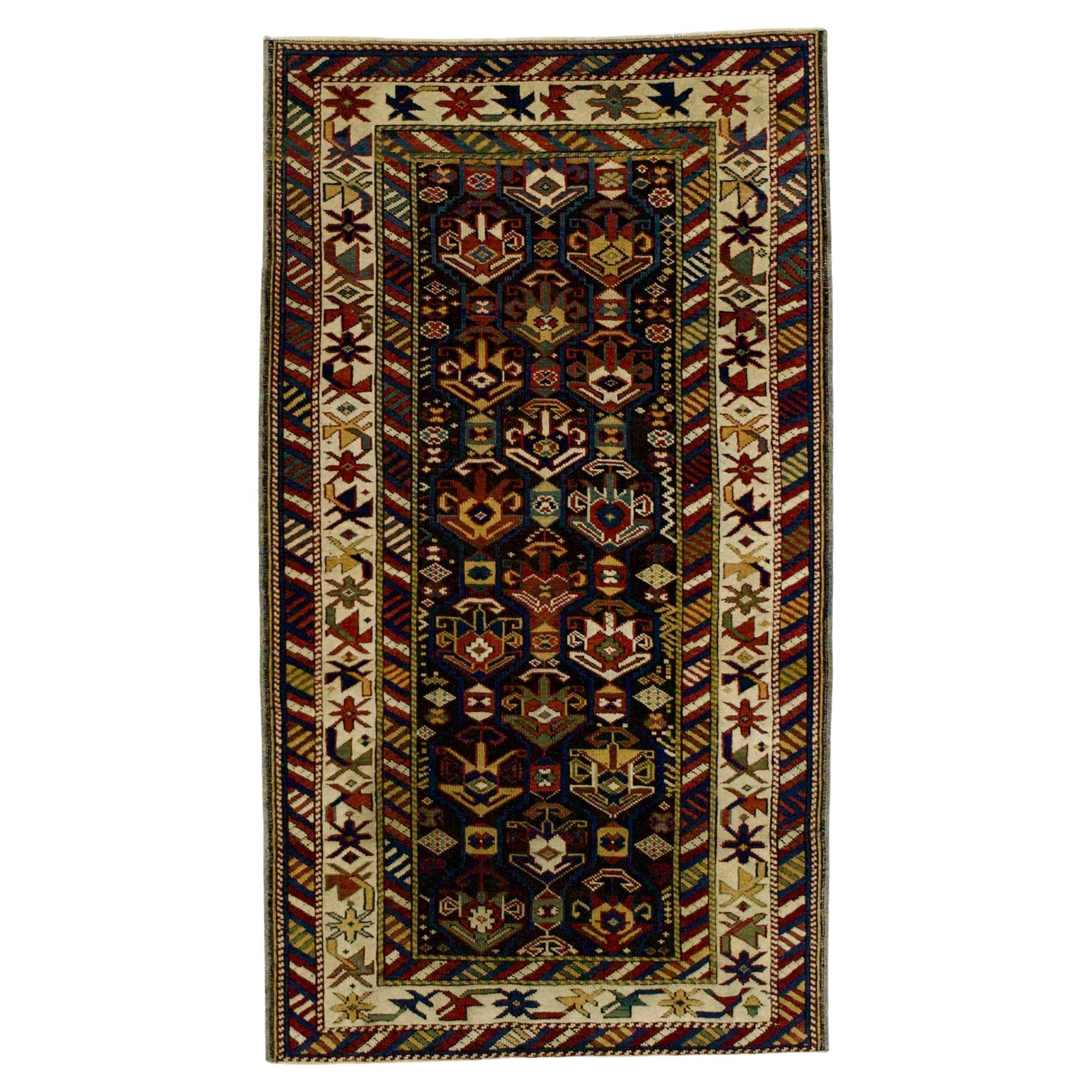 Antique Caucasian Kuba Rug 3’1" x 5’7"