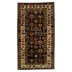 Antike kaukasischen Kuba Teppich 3'1" x 5'7"