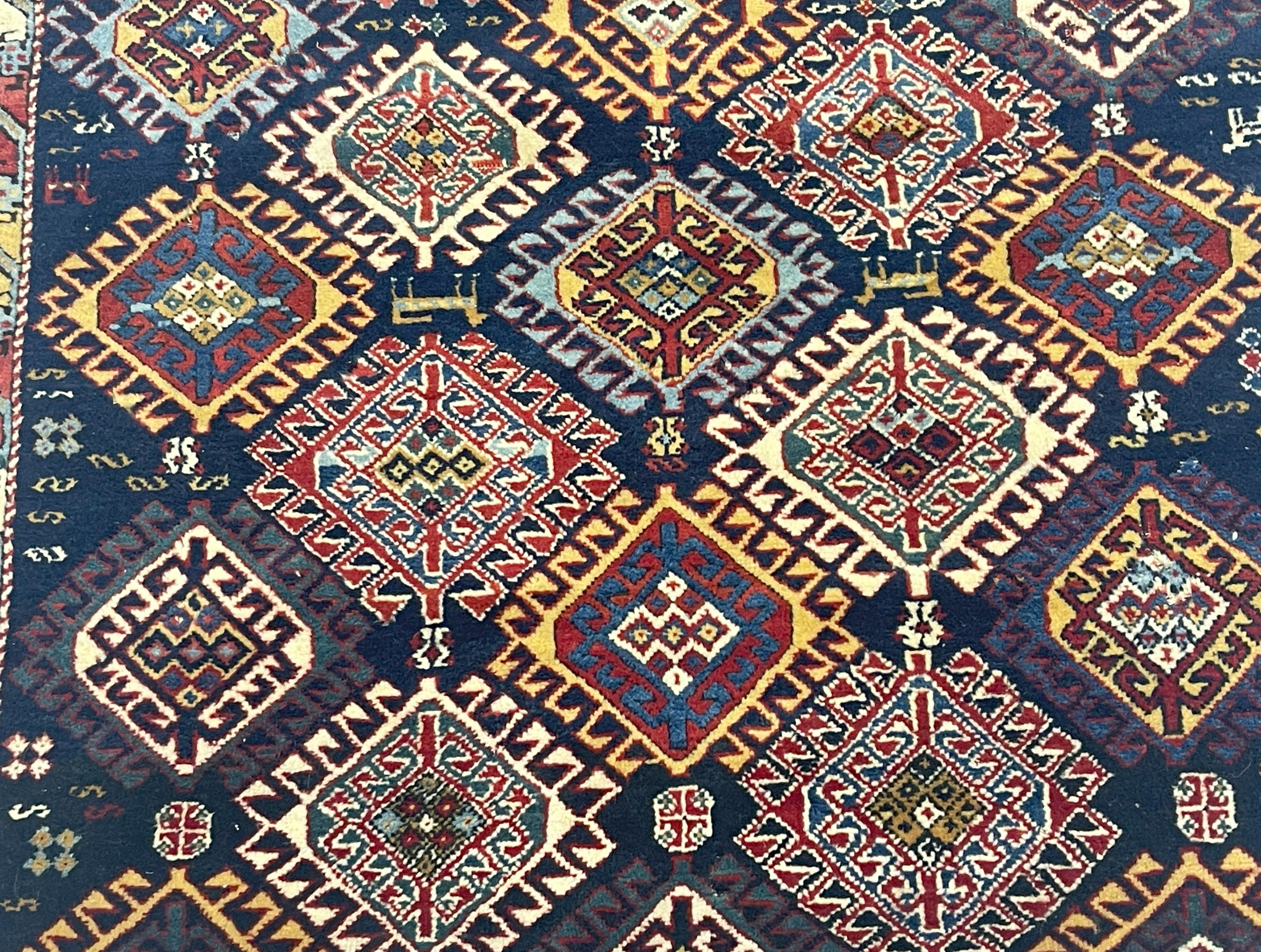 Antique Caucasian Kuba Rug 3’10